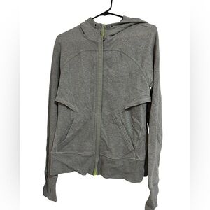 Cozy soft Gray LuluLemon Zip Up- Size 10
